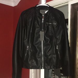 new faux leather jacket